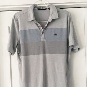 Gray Travis Mathew Golf Polo
